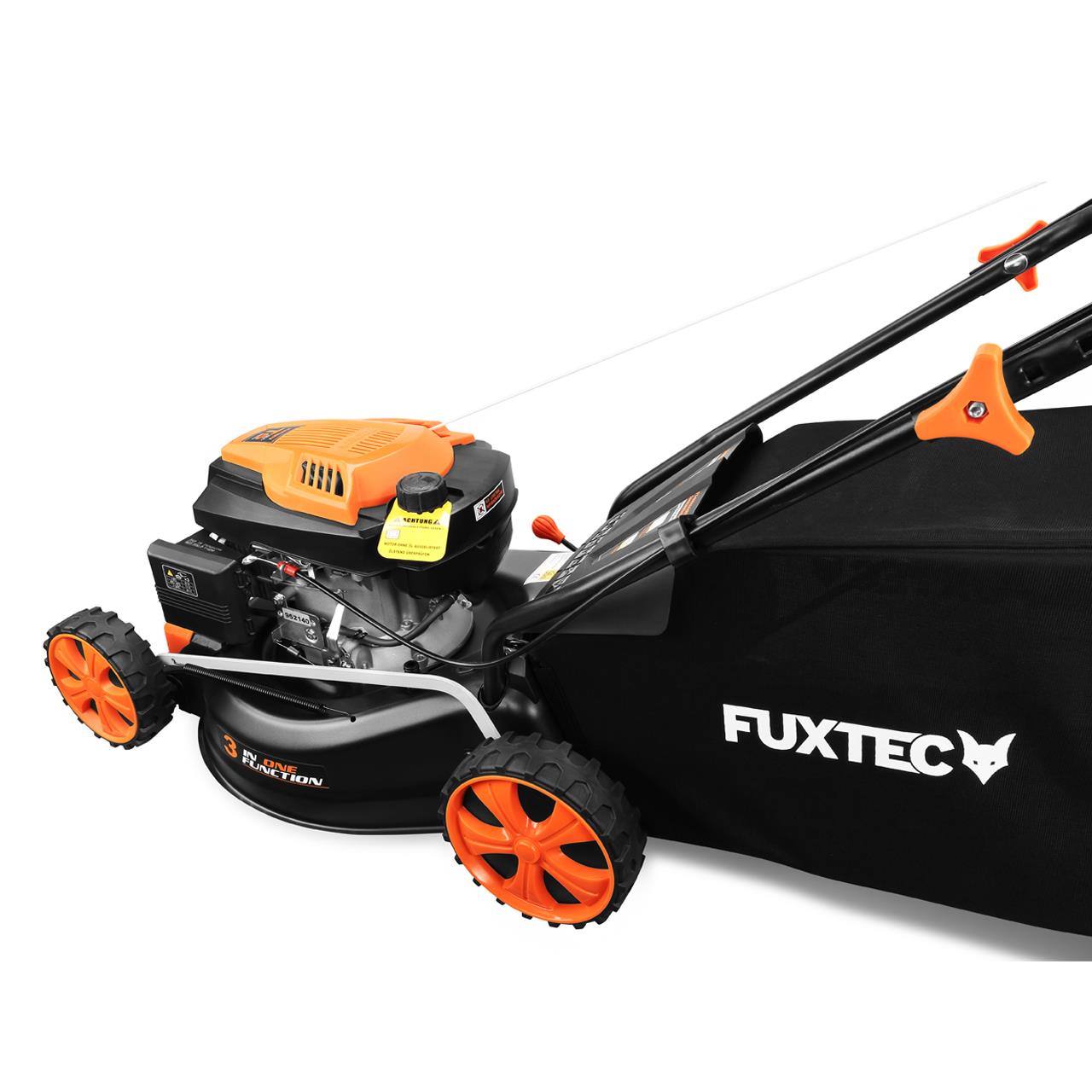 Petrol 146cc push lawnmower 18inch cutting width FUXTEC RM4646ECO